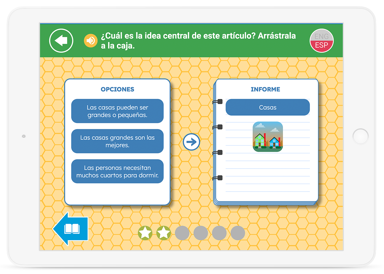 Practice reading comprehension strategies, such as identifying the topic, illustration, and main idea of a passage.